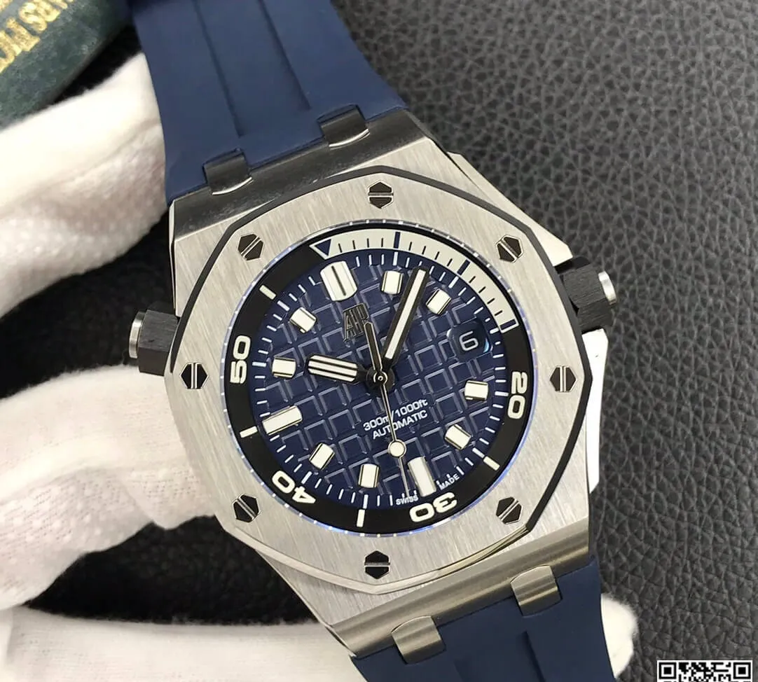 Audemars Piguet Royal Oak Offshore 15720ST.OO.A027CA.01 BF Factory 1:1 Best Edition Replica Watch Blue Strap
